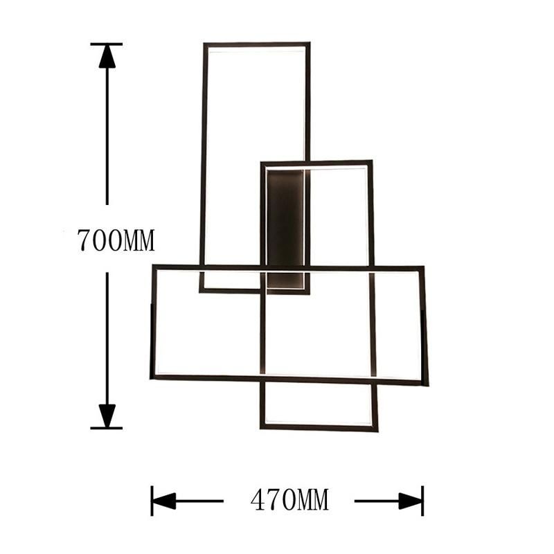 Hot Sale Modern Lighting Design Squares Villa Luxury Decoration Ceiling LED Wall Lamp