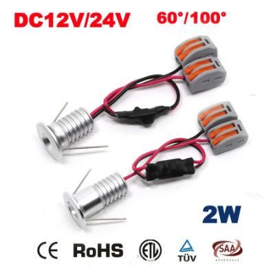 2W 15mm 12V-24V Mini LED Spot Light