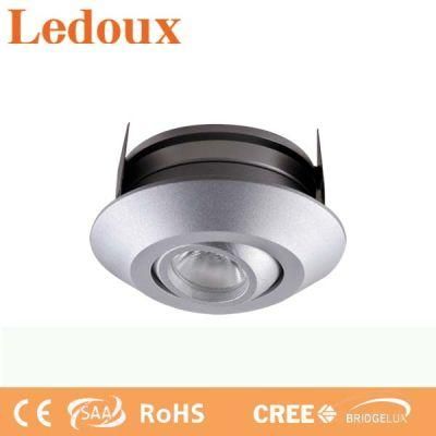 High Quality 2years Warranty Round Recessed 1*1W COB LED Downlight