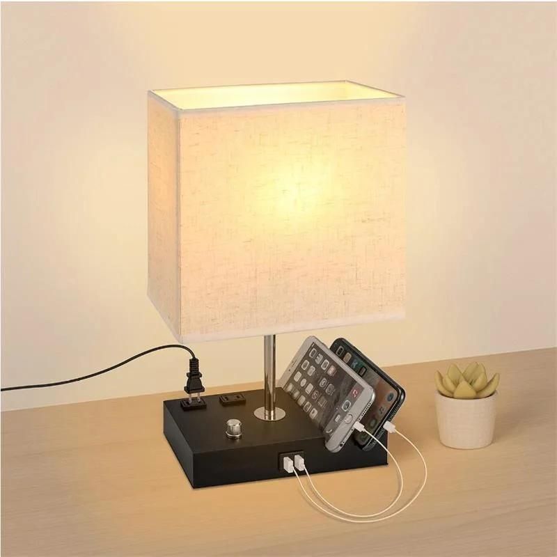 Modern LED Dimmable Indoor Bedroom Home USB Rechargeable Table Lamp