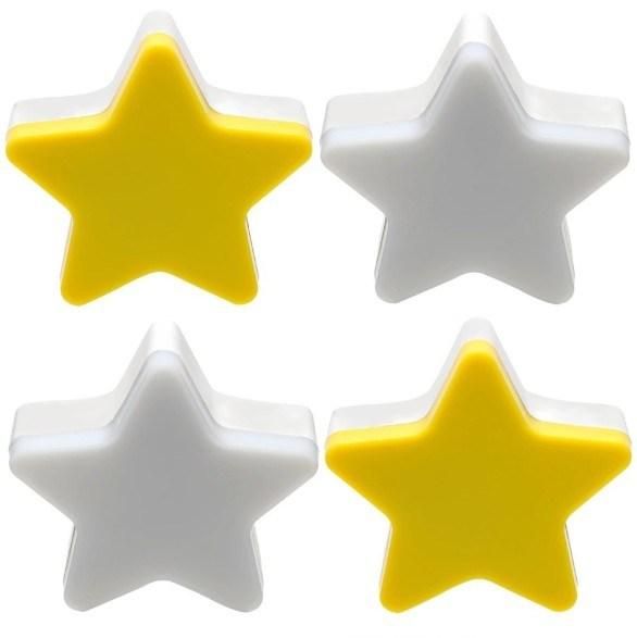 Star Night Light Children′s Bedroom Cute Plug in Light Decoration Emergency Lamp for Kids