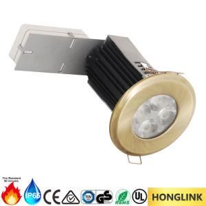 9W 12W IP65 Dimmable LED Fire Rated Downlight with Bezel Changeable