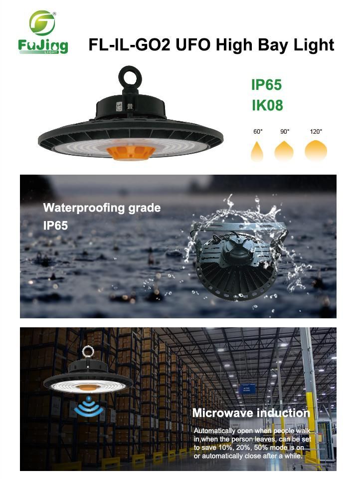 Wholesales 180lm/W 100W 150W 200W 240W LED Industrial Light UFO High Bay Light