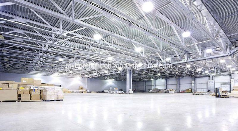 160lm/W Round 100W UFO High Bay LED Light with Alumilum PC Cover