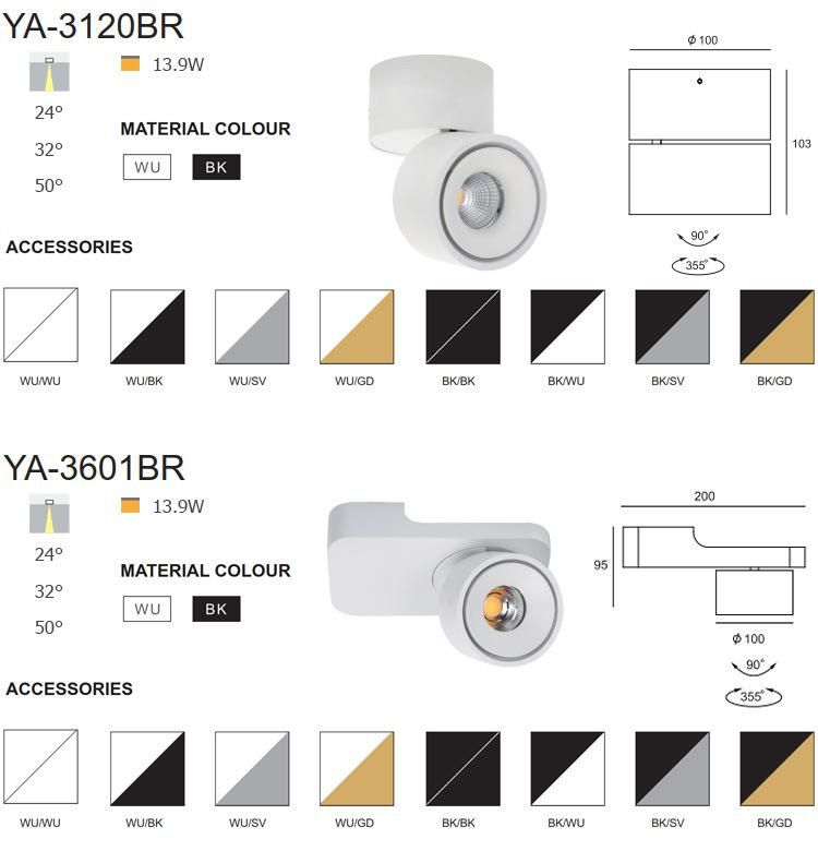 OEM Factory Modern Design 13.9W LED Recessed Ceilinglight