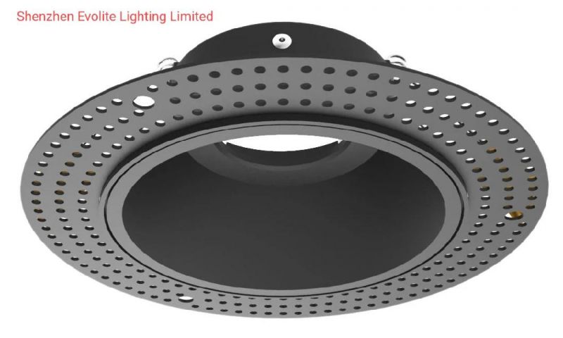 Die Cast Aluminum Trimless Ring LED Downlight Module Mounting Rings System