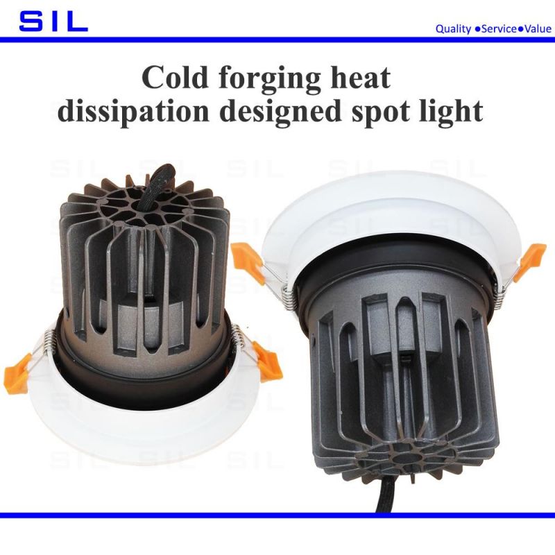 3CCT 4W Commercial Bedroom Kitchen Hotel COB Recessed Indoor Ceiling Spot Light LED Spotlight