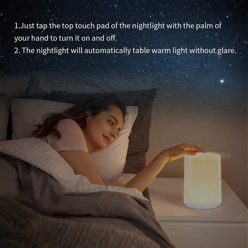 Touch Control Brightness Adjustable Color Changeable Night Lamp