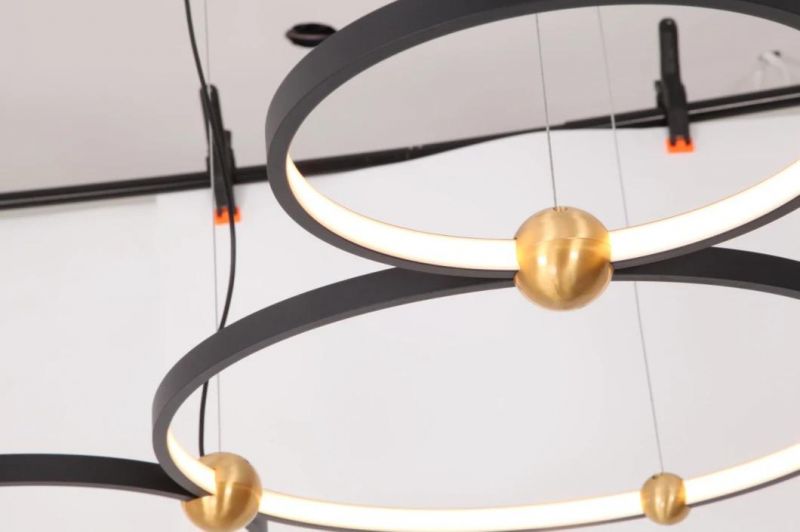 Masivel Lighting Modern Ring LED Pendant Light for Kitchen Decorative Chandelier Light