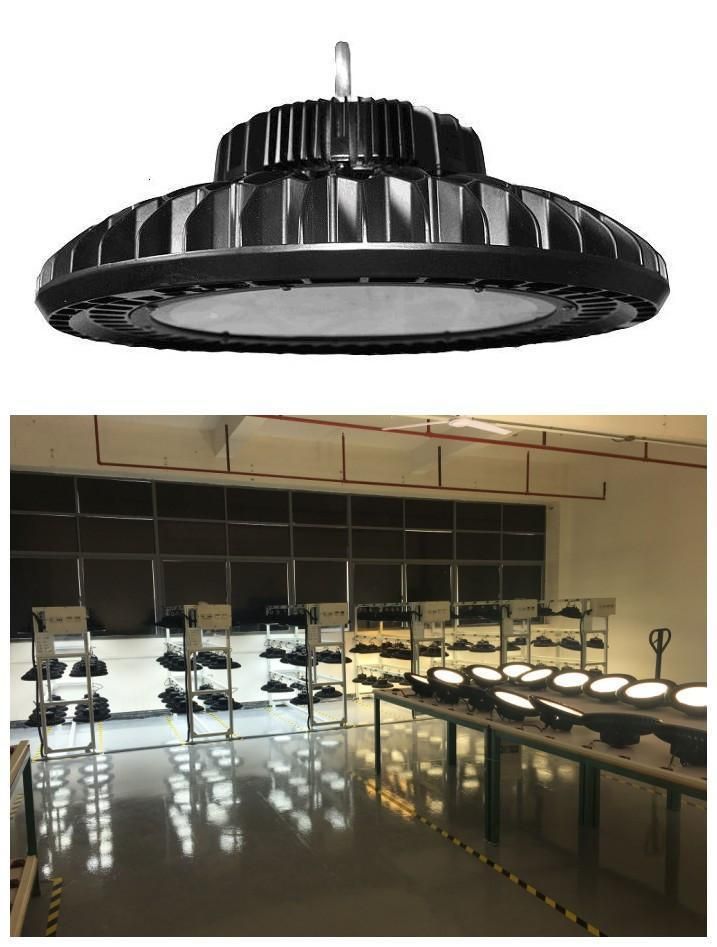 150W 200W UFO LED High Bay Light with SMD Chip Meanwell Driver Replacement COB Lamp