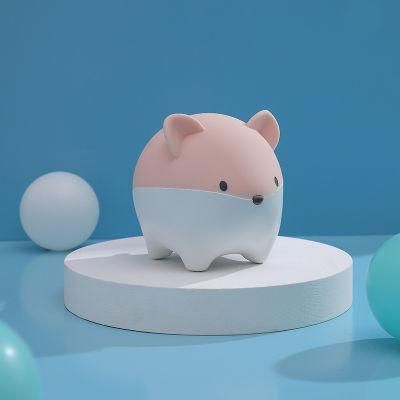 LED Night Lamp Kids USB Chargeable Cute Mouse Baby Nursery Lamp Silicone Night Light