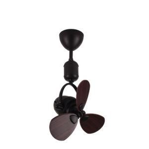 16 Inch Small Fan Multi Angle Rotatable Fan Plywood Blades Remote Control Mini Ceiling Fan with Light, New Design,