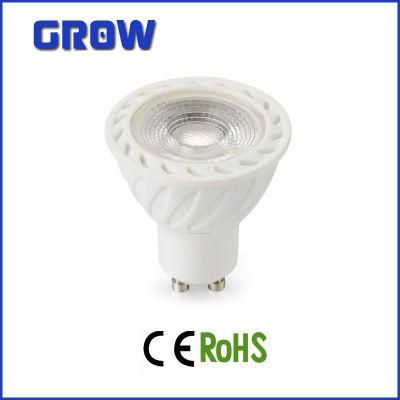 LED Bulb Plastic Plus Aluminum GU10 5W/7W LED COB Spotlight Energy Saving Lamp for Indoor Lighting with CE RoHS ERP Approval