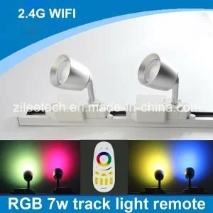 7W Two Rail Lines 2.14G WiFi Remote Control Smart Home Lighting System Spotlight