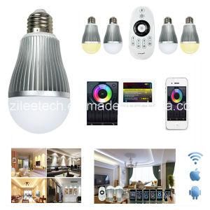 9W Ww/Cw 2.4G WiFi Remote Control E27 E26 B22 Optional LED Bulb Lamp