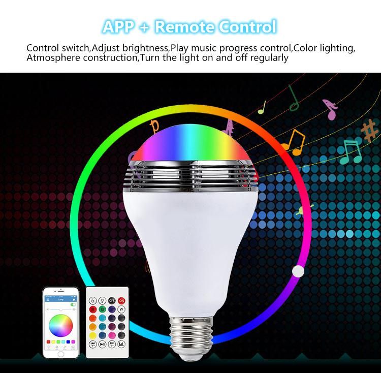 Smart Music Speaker LED Bulb with APP Control Bluetooth Connection