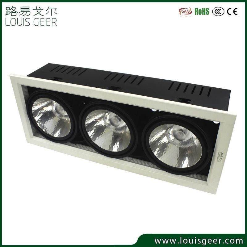 High Quality Square CE RoHS LED Spotlight Housing LED Spot Light 3*12W 12/24 Degree