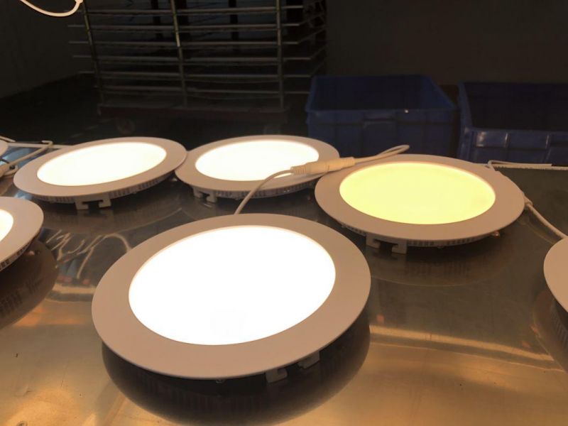 8W LED Round Panel Light for Home Supermarket Office Lighting