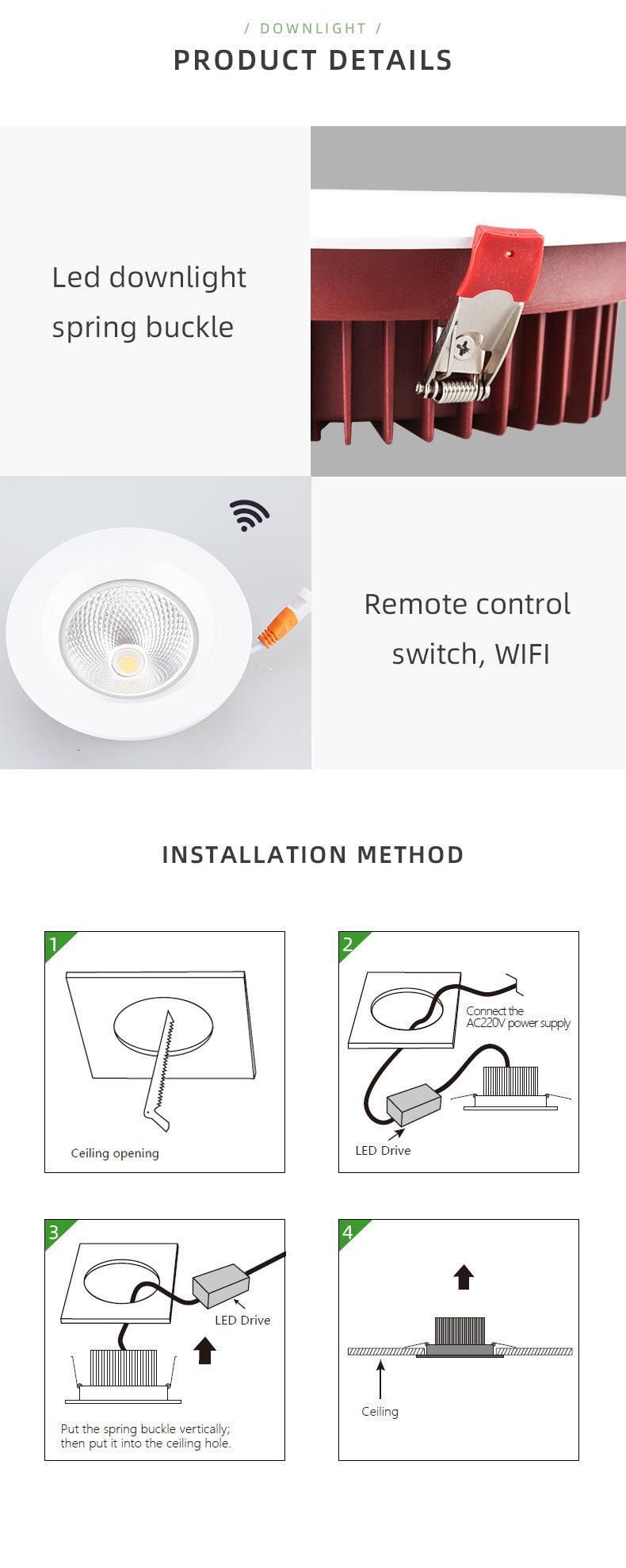 12W Bathroom LED Down Lights IP65 with Aluminum Housing (WF-MR-12W)