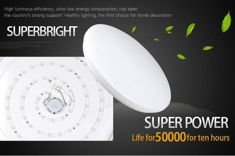 Motion Sensor RGB Fiber Style Speaker LED Ceiling Lamp with 50W China Ceiling Light