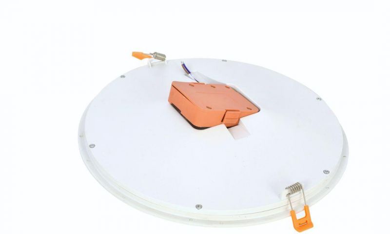 Office Indoor Recessed Surface Ceiling Panel Lamp Recessed Panellight Aluminum Plastic 8W/12W/18W/24W Round LED Panel Light