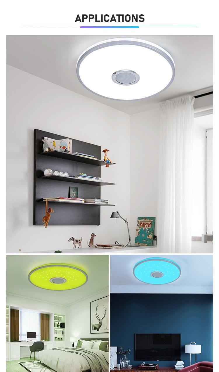 High Standard Colorful Music Smart Ceiling Light From Reliable Supplier