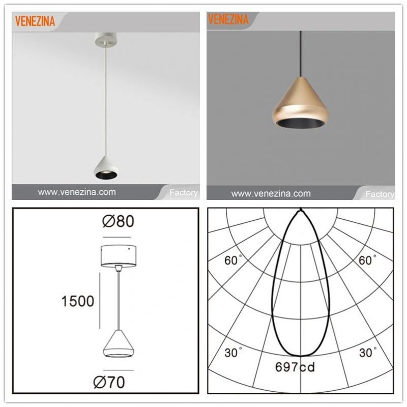 Surface Mounted Honey Comb LED Pendant Down Light Four Colors