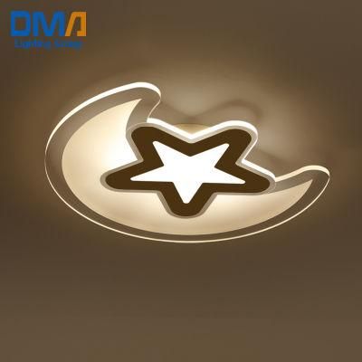 Decoration Star Moonlight Iron Ceiling LED Light for Kids Room Modern