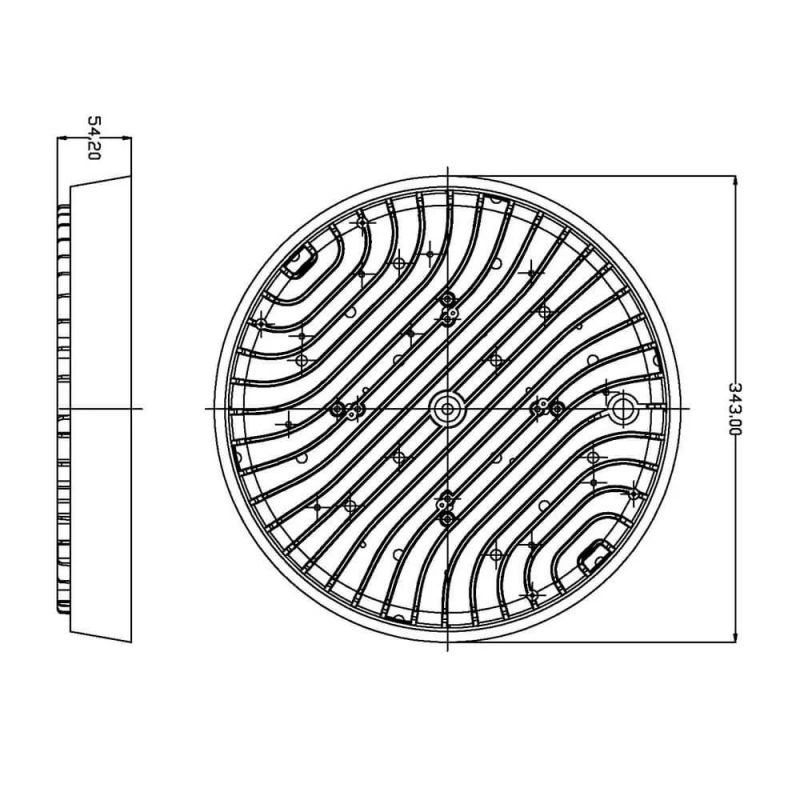 Die-Casting LED High Bay Light Cover for Warehouse Industrial Lighting