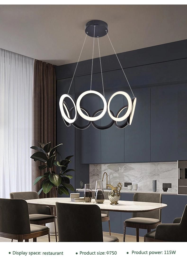 Hot Selling Indoor Modern Acrylic LED Lighting Circular Ceiling Lamp Stylish Simplicity