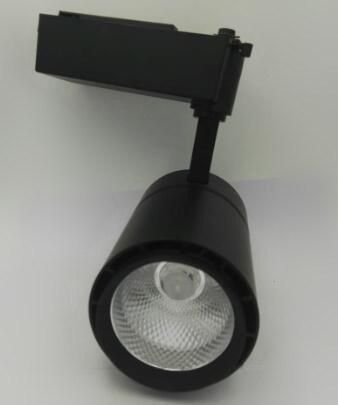 COB Spot Ceiling Lighting Adjustable Black LED Track Light 30W Warm White