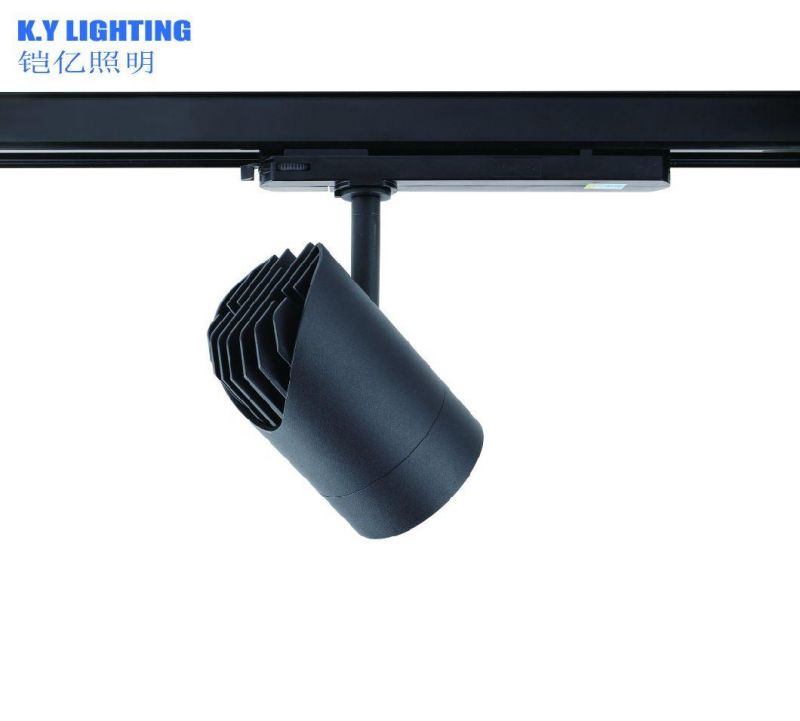 Durable Aluminum Adjustable COB LED 20W 25W 30W 35W Tracking Light Home Office Focus COB LED Track Lighting Lamp Tracklighting