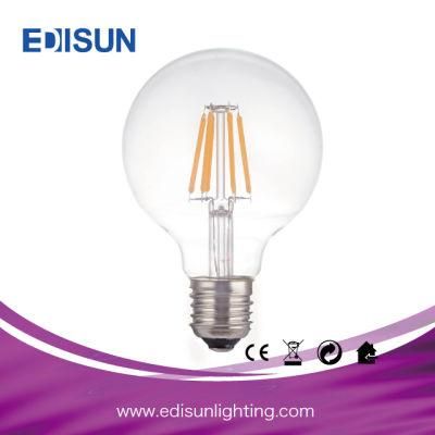 G125 LED Filament Bulb 4W 6W 8W E27 B22 with Ce RoHS Approval