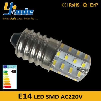 6500K 120V 220V Silicon E14 LED 1.5 Watt Bulb