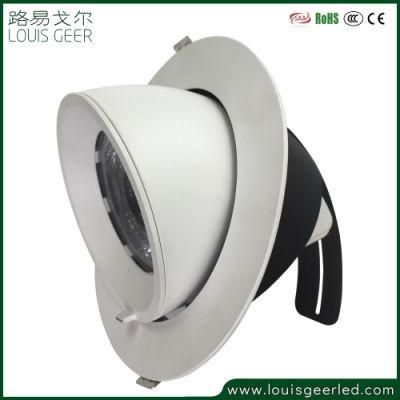 High Efficiency Home Shop Office Aluminum Body 20W 30W Square Round LED Downlight