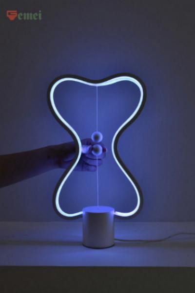 Simple Design Black Magnetic Balance Desk Lamp 10W