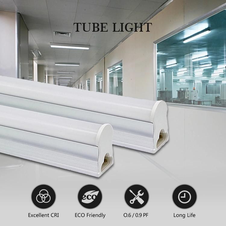 8000K 18W 24W Aluminum Plastic Tube LED T5