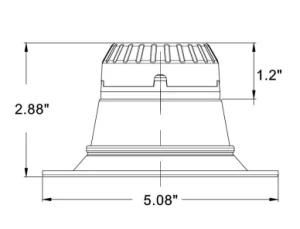 120V Dimmable LED Ceiling Light 4 Inch 8/10W /SMD2835