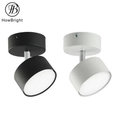 How Bright Surface Mounted LED Ceiling Lamp Metal LED Modern Simple Ceiling Spotlight Fixture White Gx53 LED Indoor Spotlight