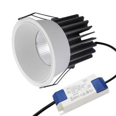 Anti-Glare 12W LED Spotlight LED Downlight Ugr&lt;13 Triac Dimmable