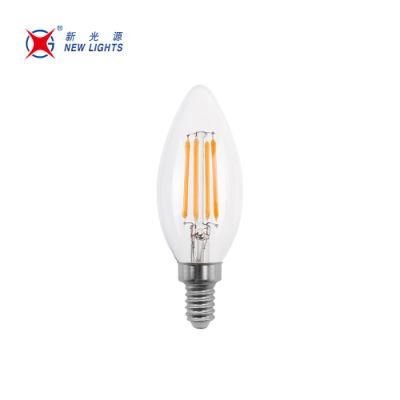 Chinese Factory C35 LED Light Bulb Lamp E14 E27 Filament Energy Saving Bulb LED Lamp with CE