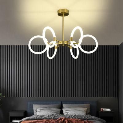 Dafangzhou 96W Light China Dining Light Fixtures Manufacturing Bedroom Lamp Decoration Style Pendant Lamp Chandelier for Home