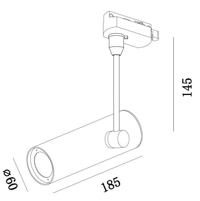 2020 New LED Lighting Track Light for Commercial Project EMC CE IP20