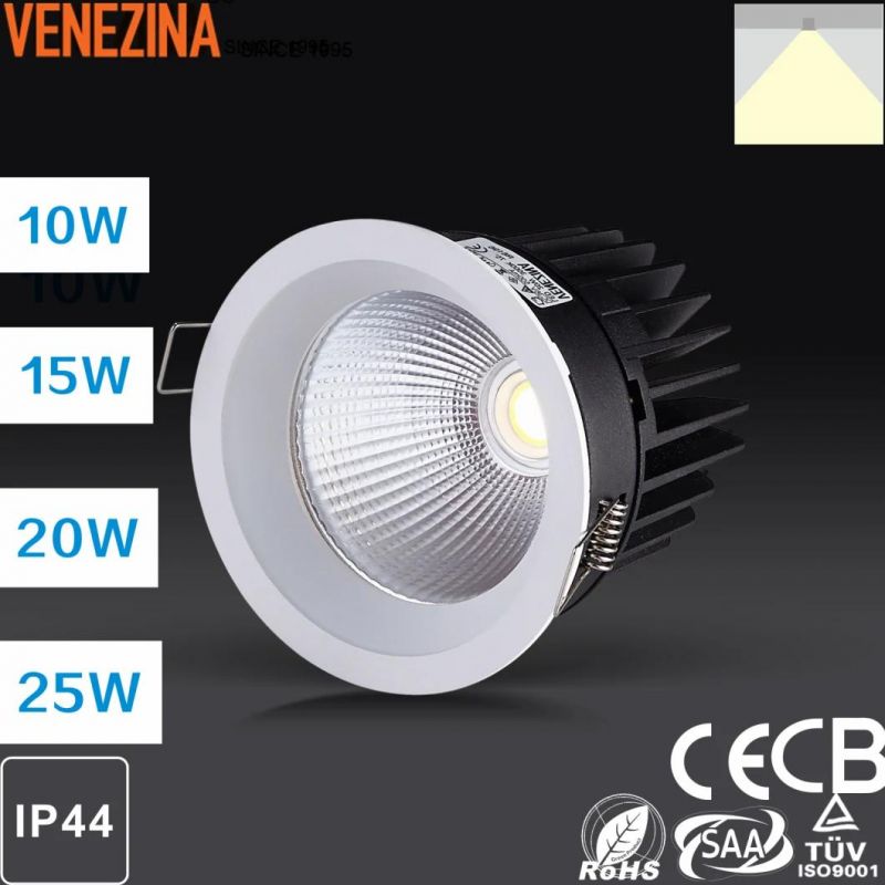 Popular Style COB 10W IP44 Commercial High Quality LED Downlight with a High Efficiency Reflector