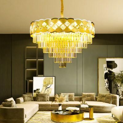 Dafangzhou Light China Modern Bedroom Chandeliers Factory Chandelier Ceiling Lamp Clear Frame Color Crystal Pendant Lamp Applied in Lobby