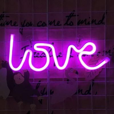 Promotional Gift LED Neon Lights Christmas Light Wedding Party Wall Hanging Art Sign Night Neon Lamp