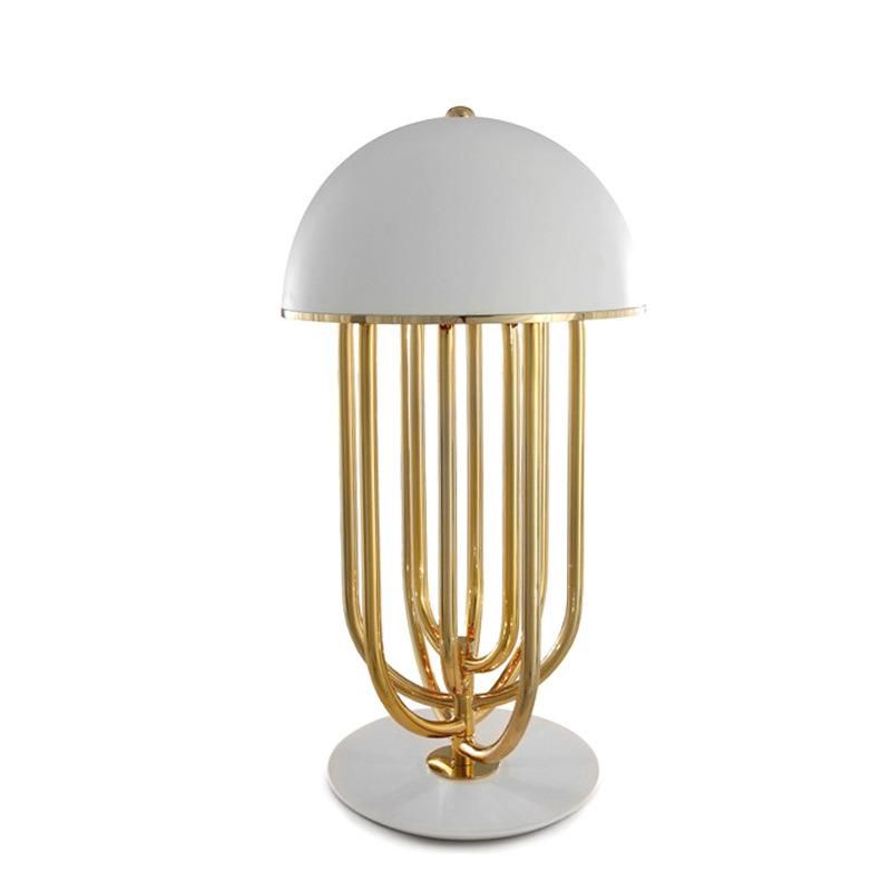 Post-Modern Designer Creative Rotatable Metal Mushroom Hotel Table Lamp (WH-MTB-211)