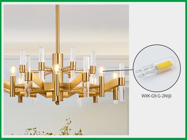 New LED Light G9 G4 LED Bulb E11 E12 14 E17 G8 Dimmable Lamps 110V 220V Spotlight Bulbs Glass Body Lamp Installed Chandeliers