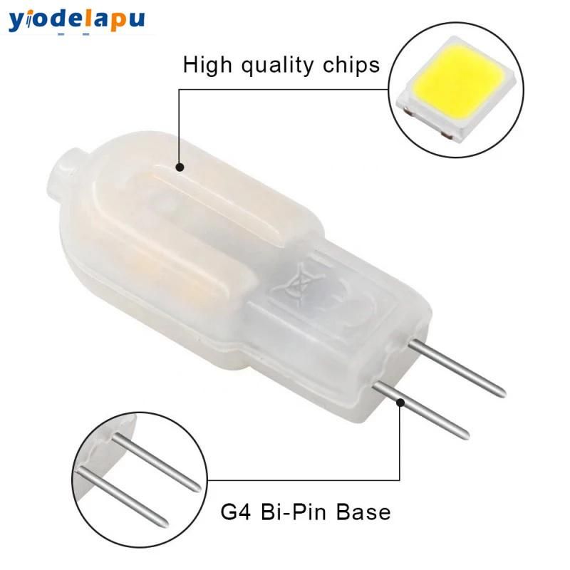 G4 LED Lampada DC AC 12V 2835SMD PC LED Bulb 1W Indoor Lighting Ampoule