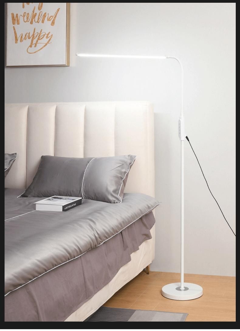 Decorative Metal Base Switch Morden Strip Light Source Simple Indoor LED Floor Lamp